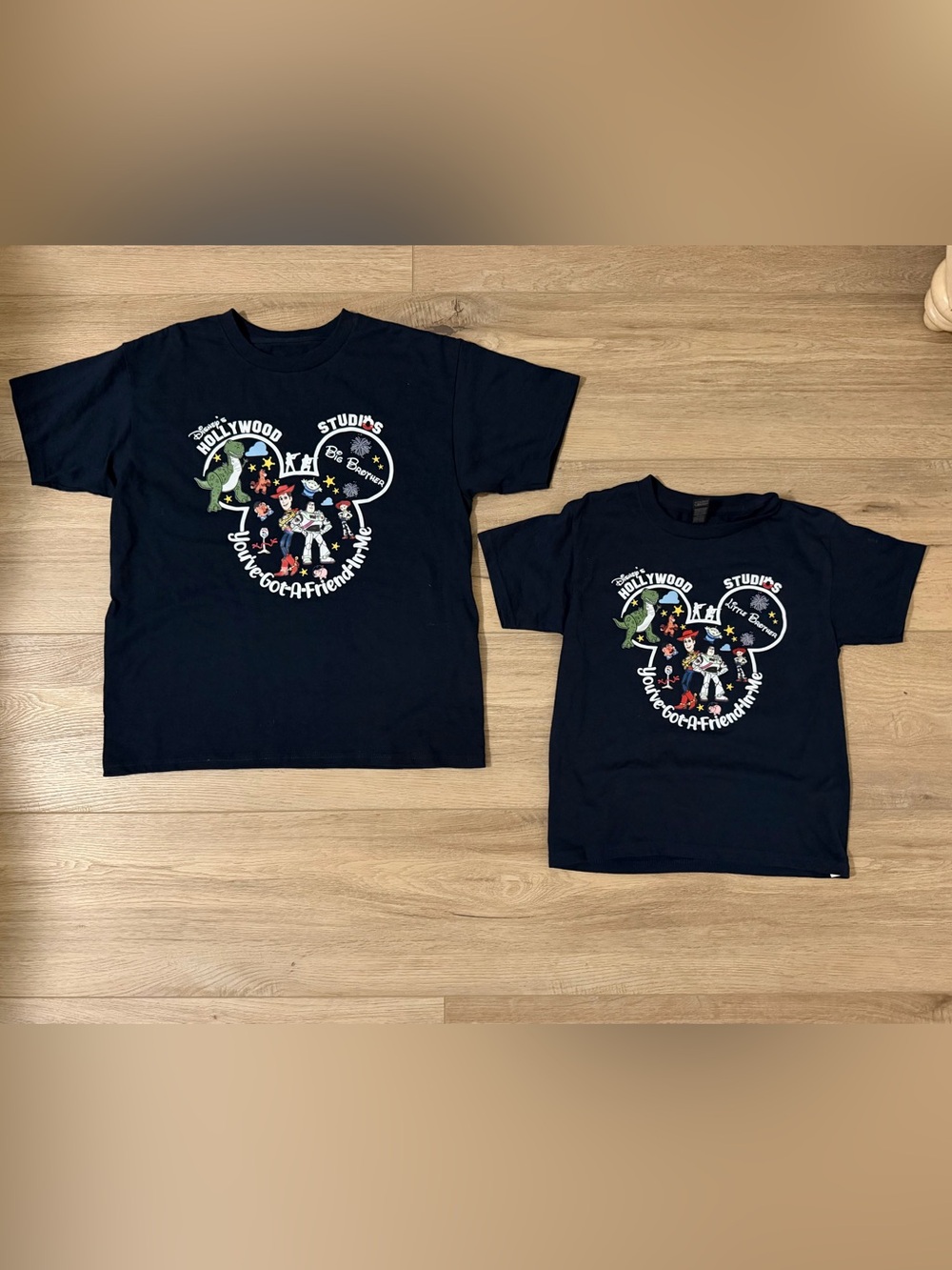 Disney Navy Short Sleeve Tee with Toy Story 'You've Got a Friend in Me' Graphic
